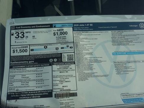 New 2026 Volkswagen Jetta SE image 4