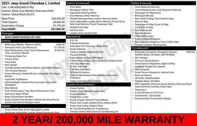 Used 2021 Jeep Grand Cherokee L Limited AWD/4WD image 15