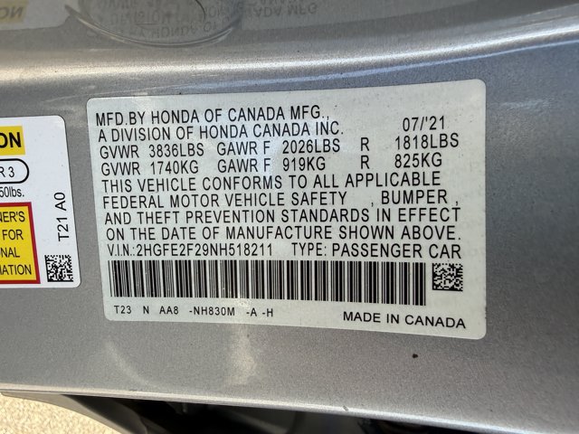 Used 2022 Honda Civic LX image 25