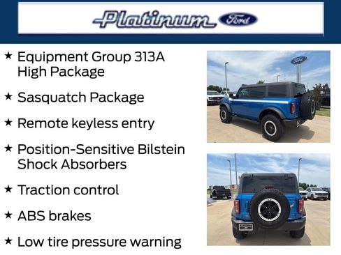 Used 2023 Ford Bronco Outer Banks w/ Sasquatch Package AWD/4WD image 8