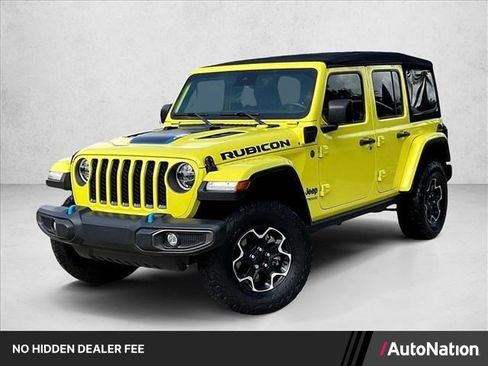 Used 2022 Jeep Wrangler Unlimited Rubicon 4xe w/ Cold Weather Group AWD/4WD image 1