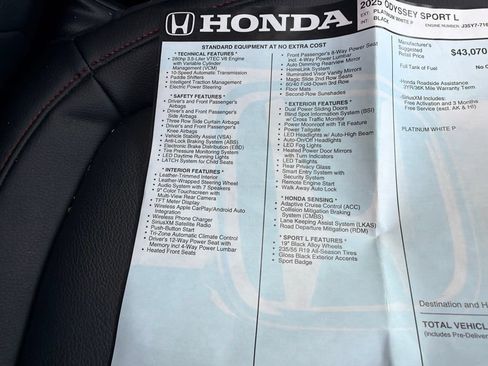 Used 2025 Honda Odyssey Sport-L image 41