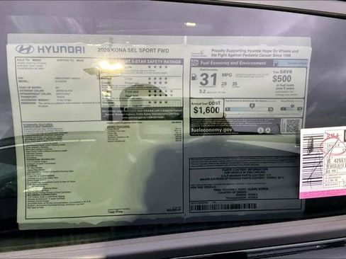 New 2026 Hyundai Kona SEL Sport FWD image 13