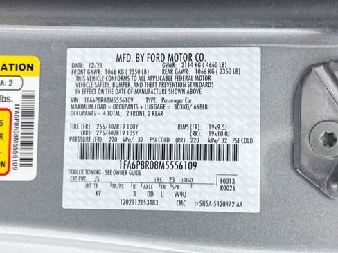 Used 2021 Ford Mustang Mach 1 w/ Equipment Group 700A RWD image 37