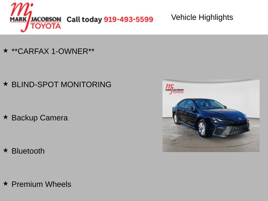 Used 2025 Toyota Camry LE FWD image 6