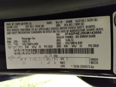 Used 2019 Ford Fiesta SE w/ Equipment Group 201A FWD image 33
