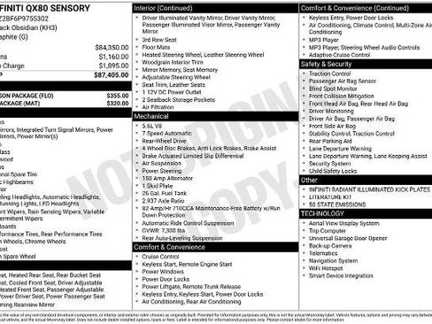 Certified 2023 INFINITI QX80 Sensory w/ All-Season Package image 28