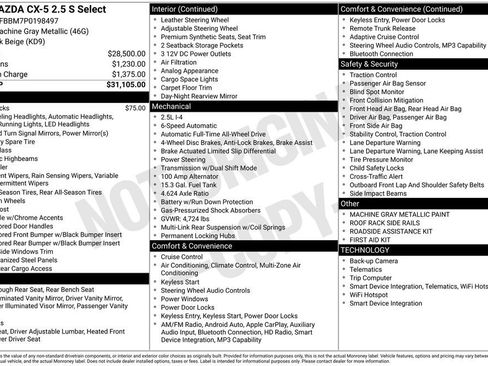 Used 2023 MAZDA CX-5 AWD 2.5 S w/ Select Package image 38