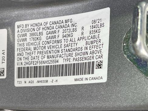 Used 2022 Honda Civic Sport image 29