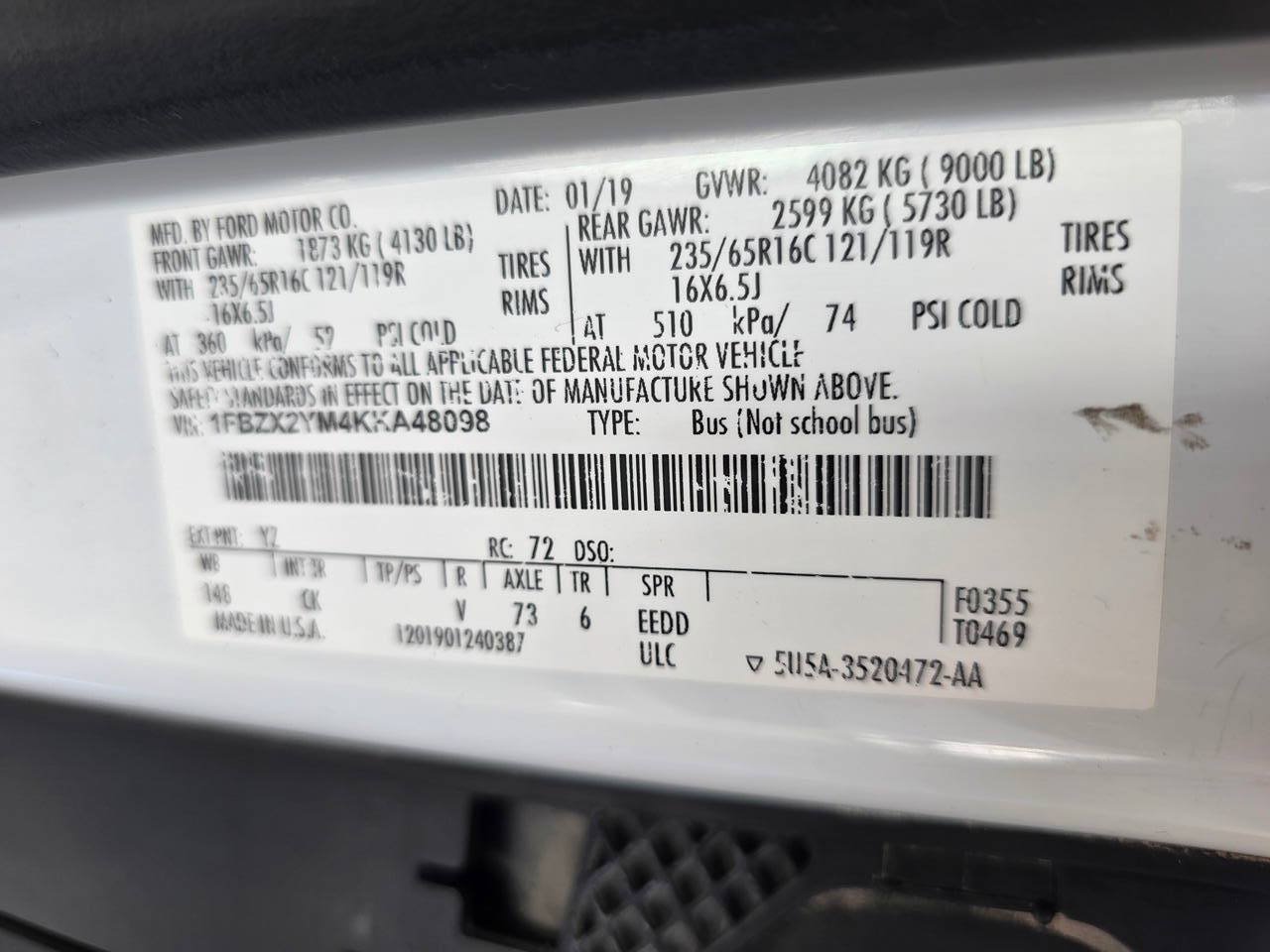 Used 2019 Ford Transit 350 XLT RWD image 29
