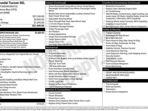 Used 2022 Hyundai Tucson SEL w/ Convenience Package FWD image 17