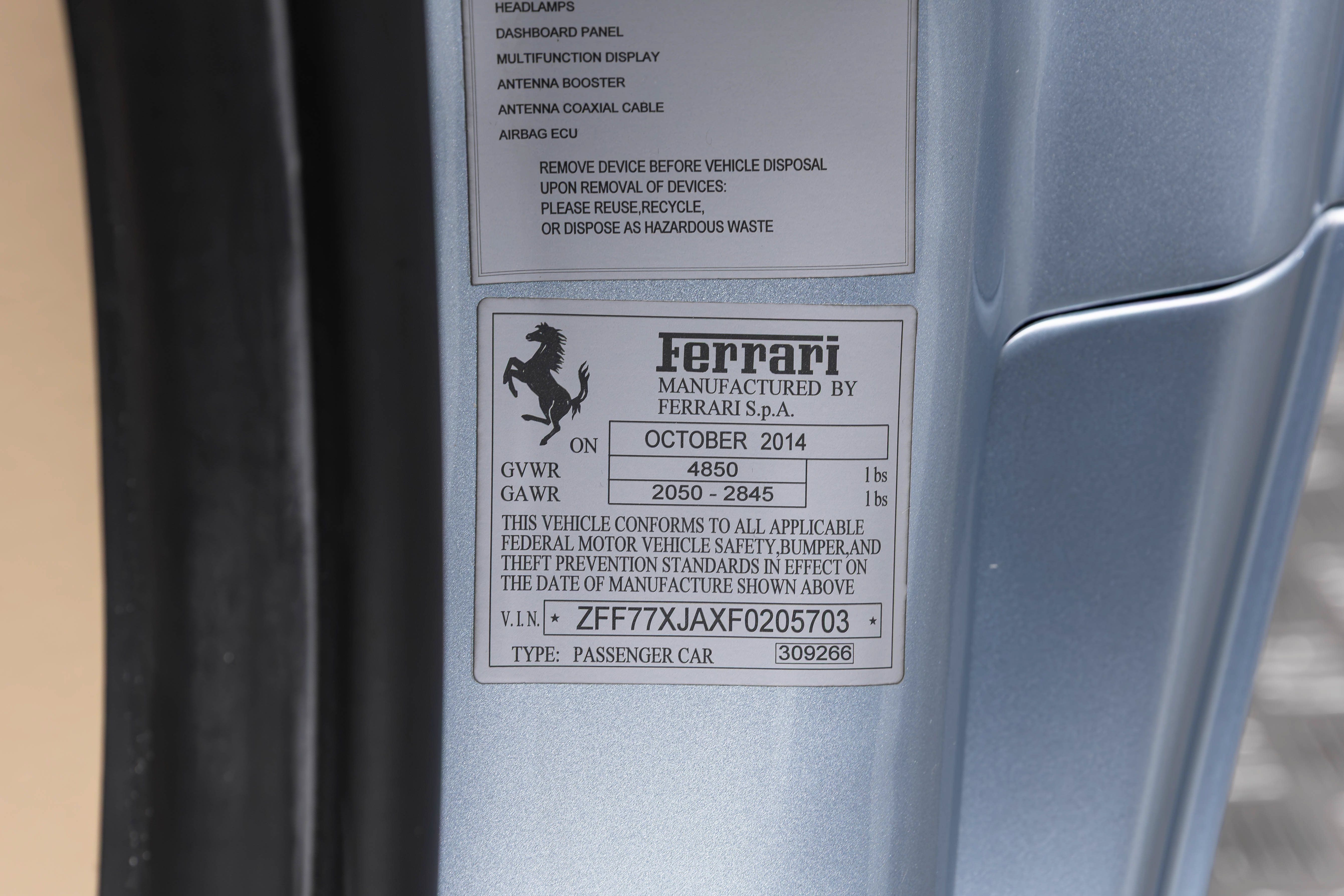 Certified 2015 Ferrari California T RWD image 23