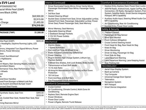 Certified 2025 Kia EV9 Land w/ Towing Package image 16