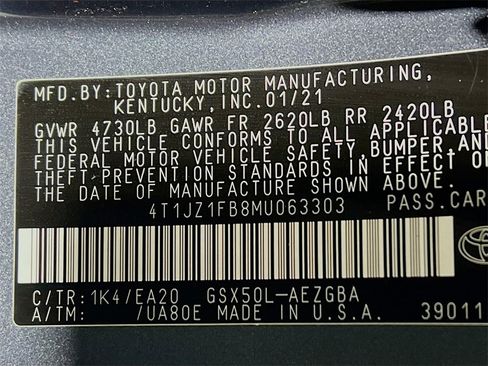 Certified 2021 Toyota Avalon XLE image 29