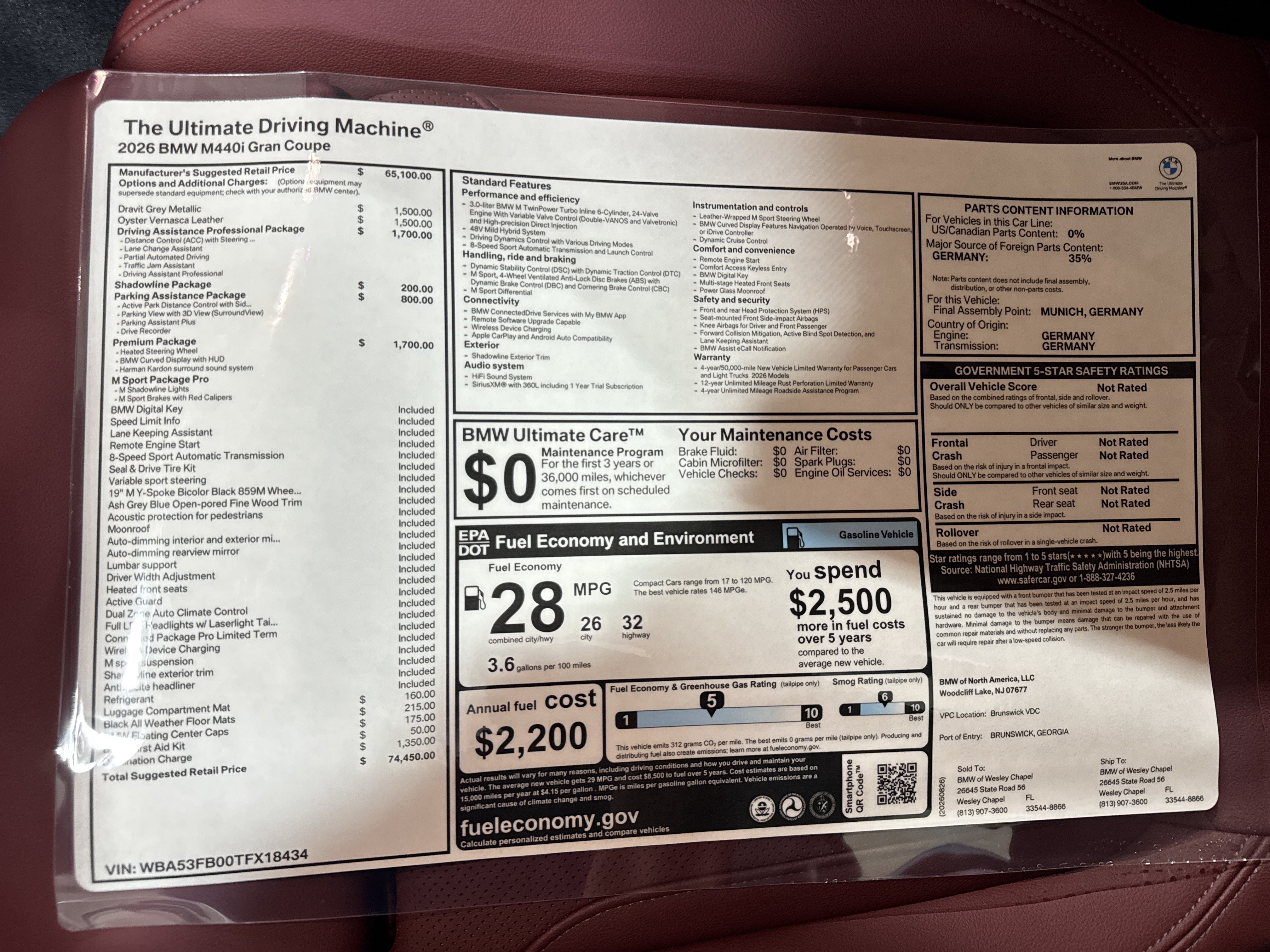 New 2027 BMW M440i w/ Driving Assistance Package RWD image 26