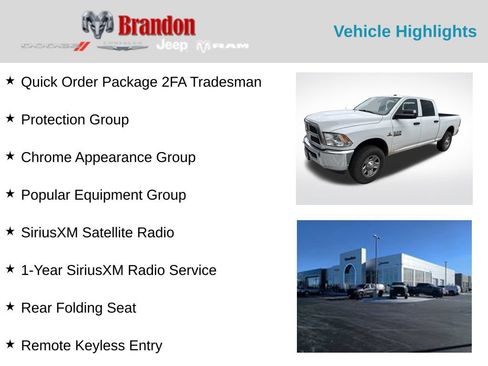 Used 2018 RAM 3500 Tradesman w/ Chrome Appearance Group AWD/4WD image 2