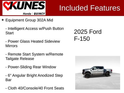 Used 2025 Ford F150 XLT w/ Equipment Group 301A Standard image 3