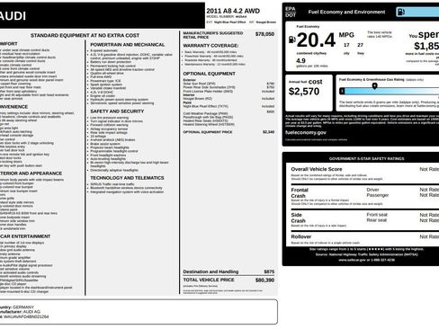 Used 2011 Audi A8 4.2 image 53
