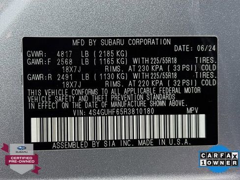 Certified 2024 Subaru Crosstrek 2.5i Sport image 31