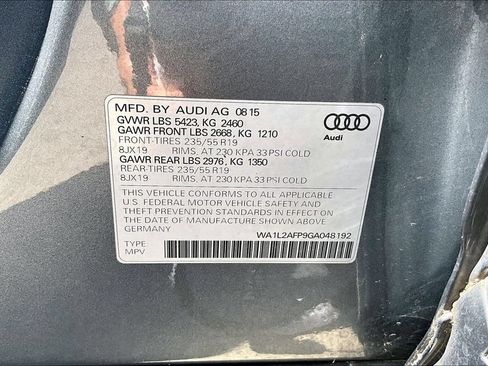 Used 2016 Audi Q5 2.0T Premium Plus w/ Technology Package AWD/4WD image 9