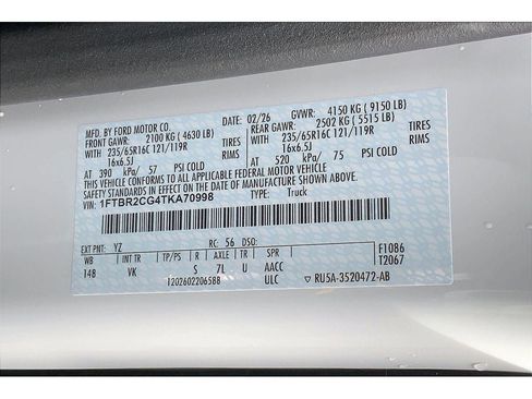 New 2026 Ford Transit 250 148 Medium Roof Extended AWD image 13