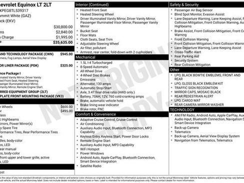 New 2026 Chevrolet Equinox LT w/ Safety and Technology Package AWD/4WD image 6