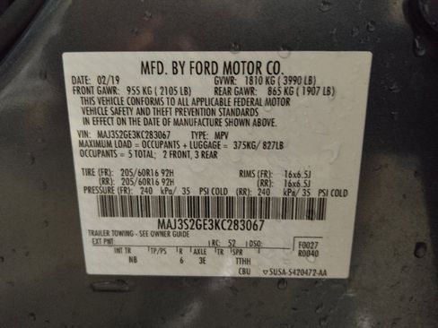 Used 2019 Ford EcoSport SE w/ SE Convenience Package FWD image 33