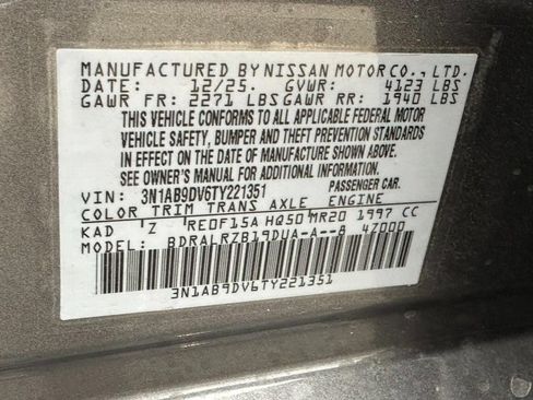 Used 2026 Nissan Sentra SR w/ SR All Weather Package FWD image 15