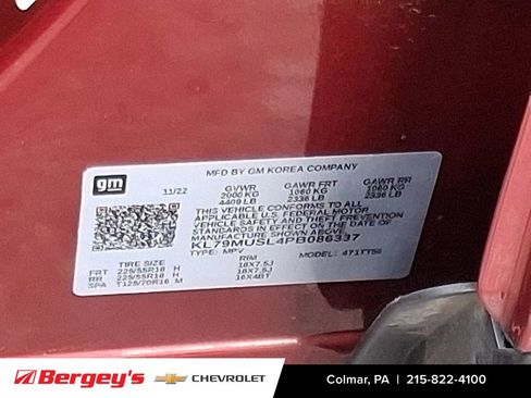 Certified 2023 Chevrolet TrailBlazer RS w/ Convenience Package image 28