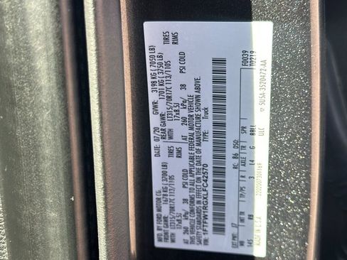 Used 2020 Ford F150 Raptor w/ Equipment Group 802A Luxury image 32