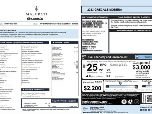 Certified 2023 Maserati Grecale Modena AWD/4WD image 25