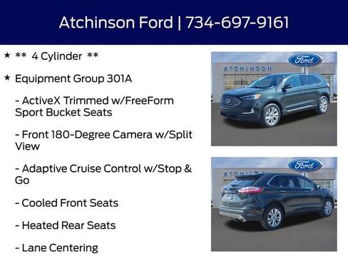 Certified 2023 Ford Edge Titanium w/ Equipment Group 301A image 13