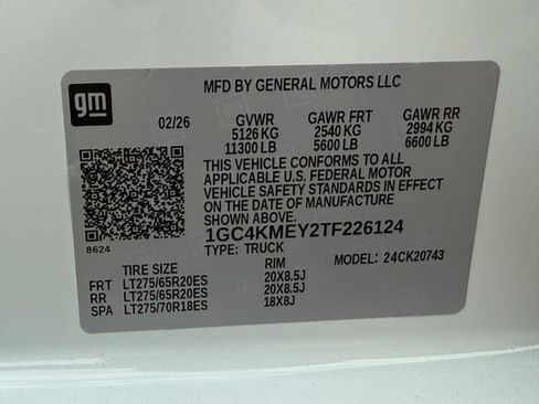 New 2026 Chevrolet Silverado 2500 Custom w/ Custom Value Package AWD/4WD image 18