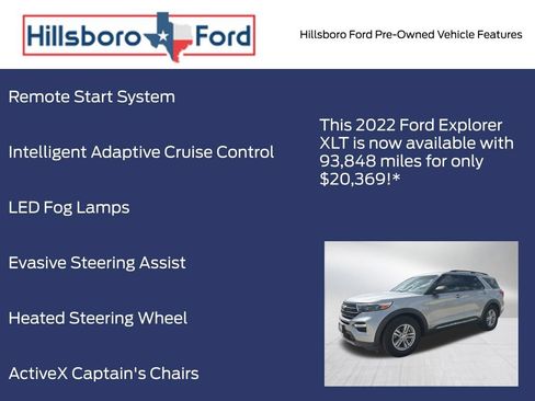 Used 2022 Ford Explorer XLT w/ Equipment Group 202A RWD image 9