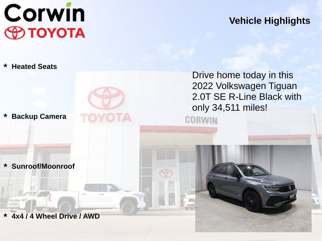 Used 2022 Volkswagen Tiguan SE R-Line AWD/4WD image 6