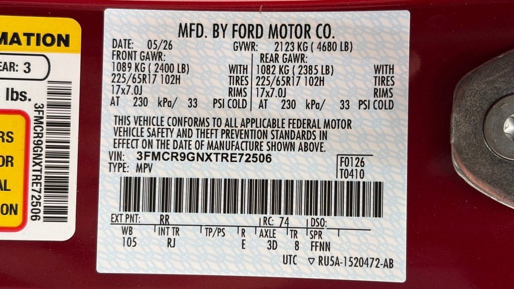 New 2026 Ford Bronco Sport Heritage w/ Convenience Package AWD/4WD image 48