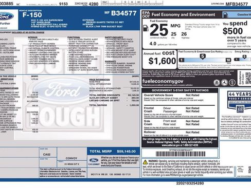 Used 2021 Ford F150 Lariat RWD image 8