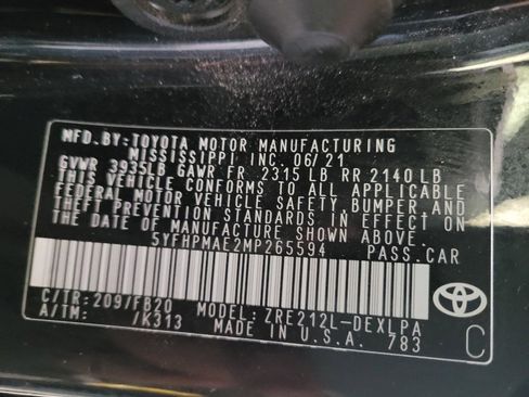Used 2021 Toyota Corolla LE w/ LE Premium Package FWD image 33