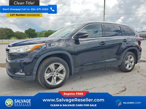 Used 2014 Toyota Highlander Limited AWD/4WD image 1