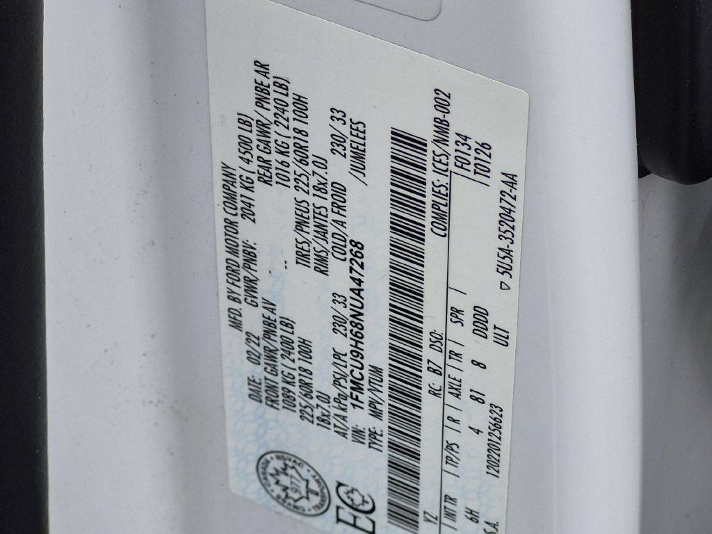 Used 2022 Ford Escape SEL AWD/4WD image 25