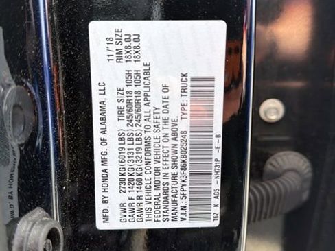 Used 2019 Honda Ridgeline Black Edition image 12