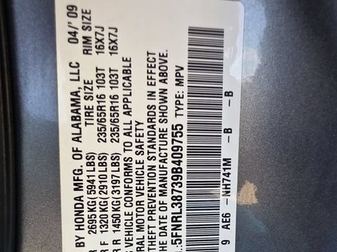 Used 2009 Honda Odyssey EX-L image 35