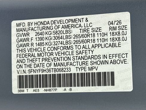 New 2026 Honda Passport RTL image 32