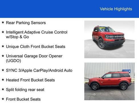 Used 2023 Ford Bronco Sport Big Bend w/ Convenience Package AWD/4WD image 3