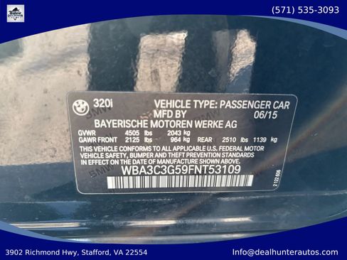 Used 2015 BMW 320i xDrive Sedan AWD/4WD image 33