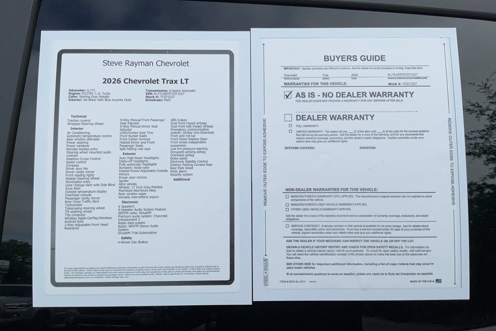 Certified 2026 Chevrolet Trax LT w/ Driver Confidence Package FWD image 25