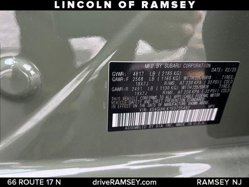 Used 2025 Subaru Crosstrek 2.5i Limited AWD/4WD image 23