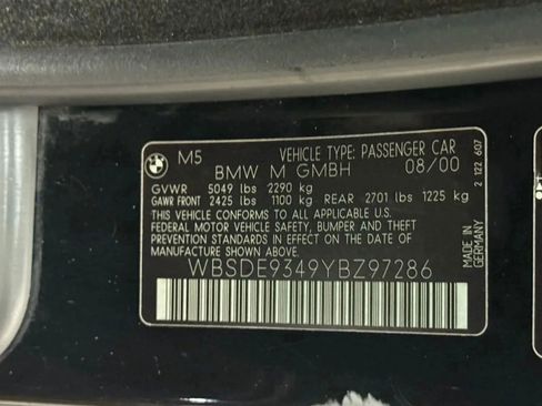 Used 2000 BMW M5 image 37