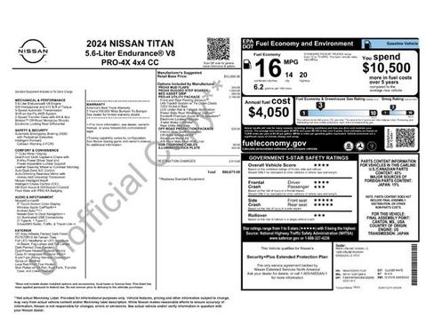 Used 2024 Nissan Titan PRO-4X w/ Pro-4x Utility Package AWD/4WD image 4