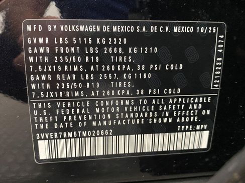 Certified 2026 Volkswagen Tiguan SE AWD/4WD image 29